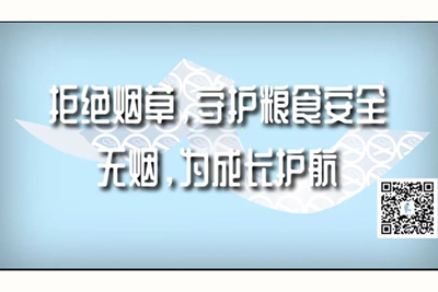 鸡吧艹逼逼视频软件拒绝烟草，守护粮食安全